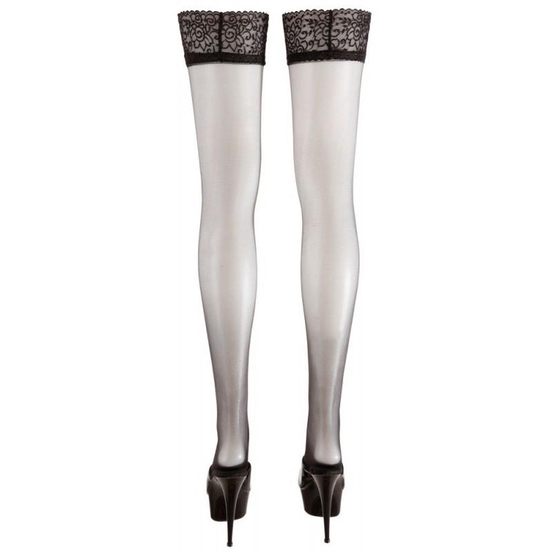 Эротическое бельё больших размеров hold-up stockings black size 4 сексуальное