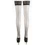 Эротическое бельё больших размеров hold-up stockings black size 4 сексуальное