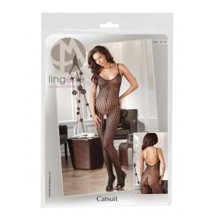 Эротическое бельё больших размеров catsuit black m/l сексуальное