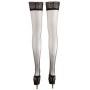 Эротическое бельё больших размеров hold-up stockings black size 1 сексуальное