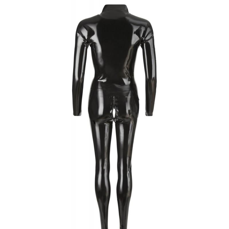 Latex catsuit black s