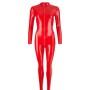 Latex catsuit red 2xl