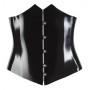 Latex waist cincher black m