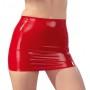 Latex mini skirt red xl