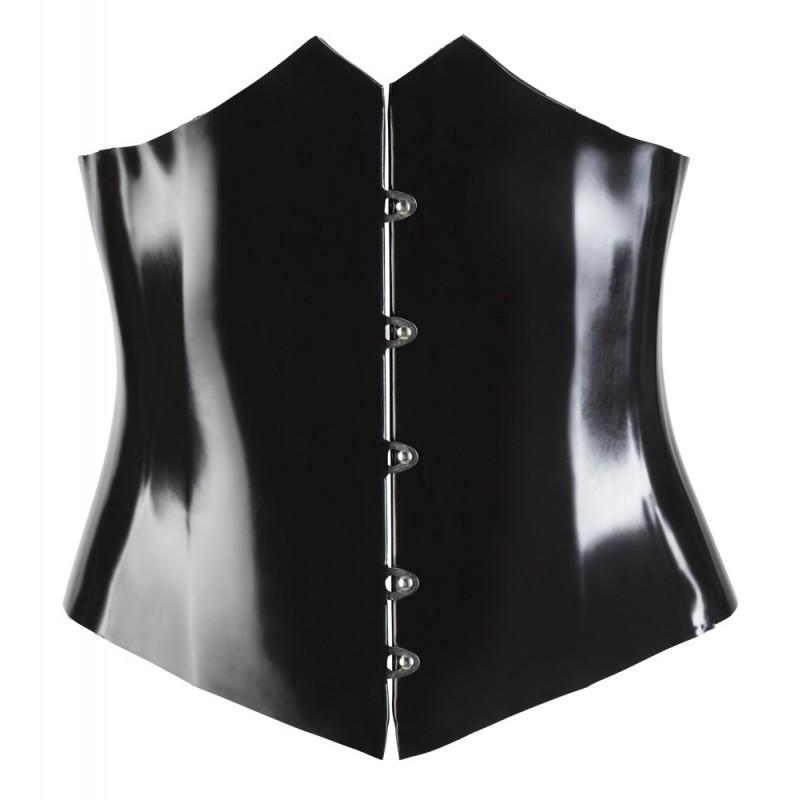 Latex waist cincher black 2xl