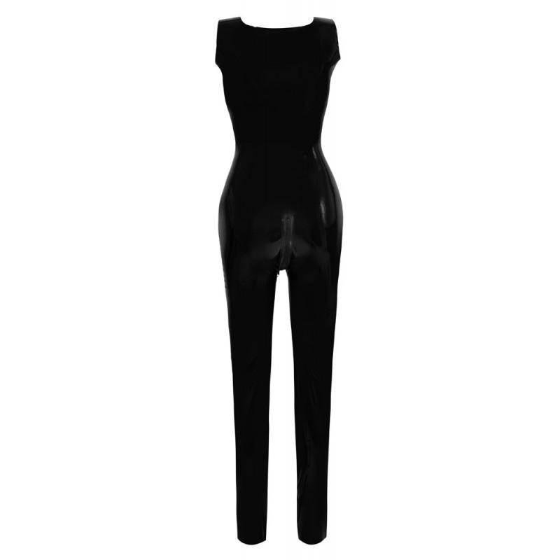 Latex catsuit black l