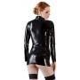 Latex shirt zip black m