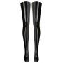 Latex stockings black l/xl