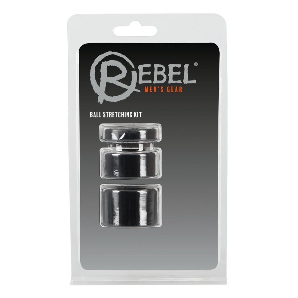 Набор для утяжки мошонки rebel ball stretching kit, черный - Фиксаторы яичек  полового члена - Secretgarden.ee