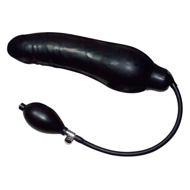 Inflatable latex dildo