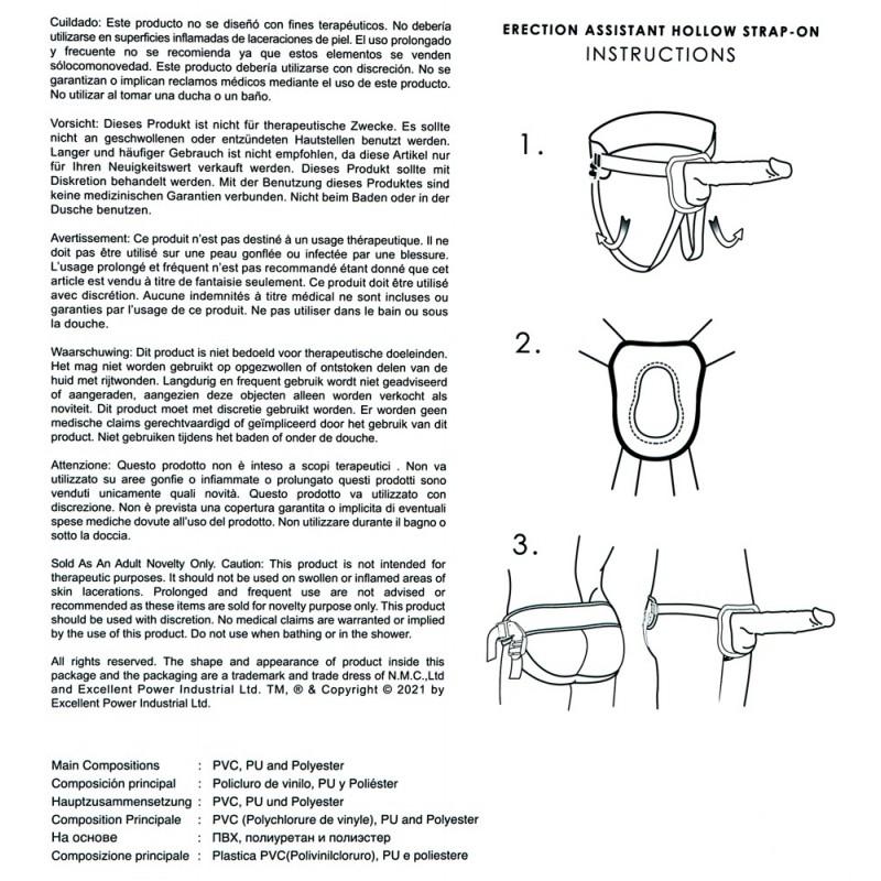 Erection assistant hollow stra