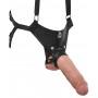 Страпон система King Cock 11" Hollow Strap-On Suspender System, телесный