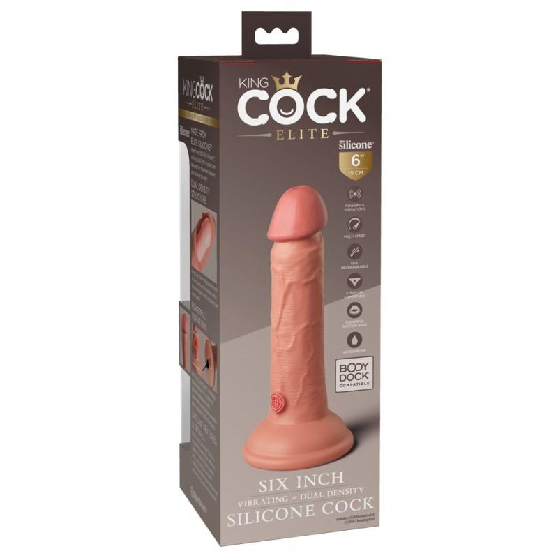 Kce 6 dd vibrating cock tan