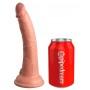 Topelt tihedusega vibreeriv dildo 21cm - KING COCK Elite