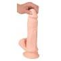 Kokkupandav vibreeriv dildo kaugjuhtimispuldiga 20,8 cm nahavärvi - Nature Skin