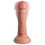 Topelt tihedusega vibreeriv dildo 18cm - KING COCK Elite