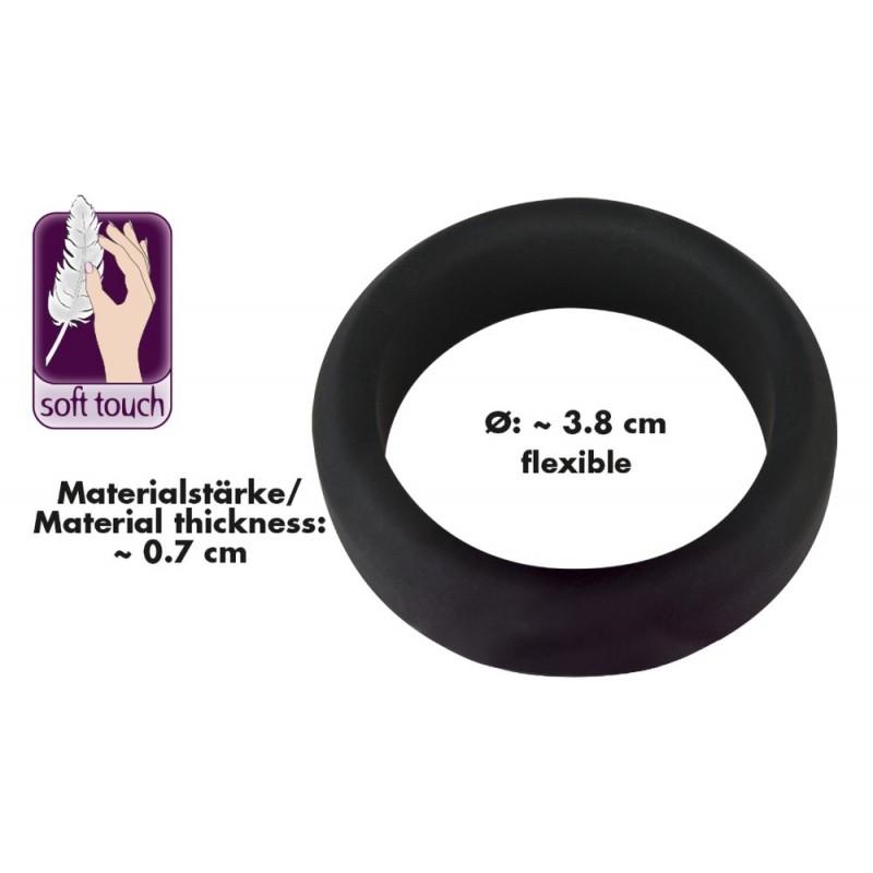 Black velvets cock ring 3.8 cm