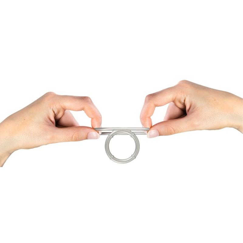 Metallic Silicone Double Ring