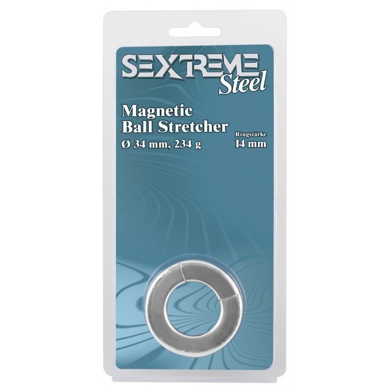 Кольцо лассо насадка на пенис член magnetic ball stretcher 14 mm