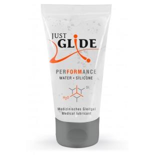 hybrid lubricant water+silicone - Just Glide Performance 50 ml