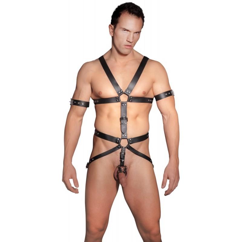 Men's leather harness 3r l/xl