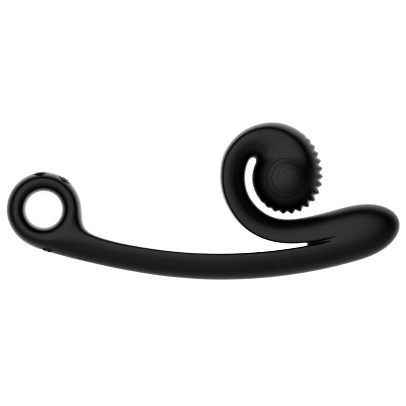 Vibrator for simultaneous stimulation of the G-spot and clitoris Black - Snail Vibe