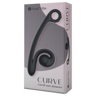 Vibrator for simultaneous stimulation of the G-spot and clitoris Black - Snail Vibe