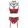 Shelf bra set red 85b/l