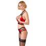 Shelf bra set red 85b/l