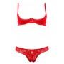 Half-cup bra set 80b/m