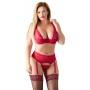 Сексуальное нижнее бельё эротическое bra set red 85d/l