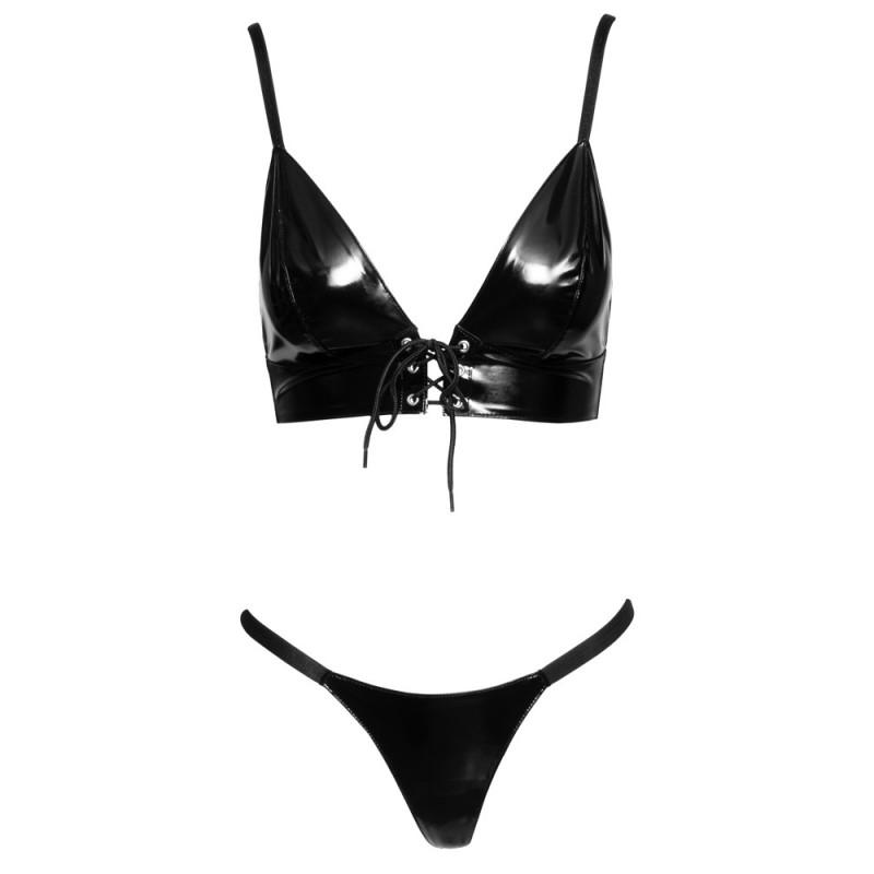 Vinyl Bra and String S