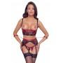 Shelf bra set black/red m