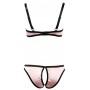 Сексуальное нижнее бельё эротическое half-cup bra set rose 80b/m