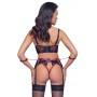 Shelf bra set black/red m