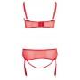 Сексуальное нижнее бельё эротическое bra set red 85d/l