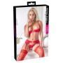 Shelf bra set red 75b/s