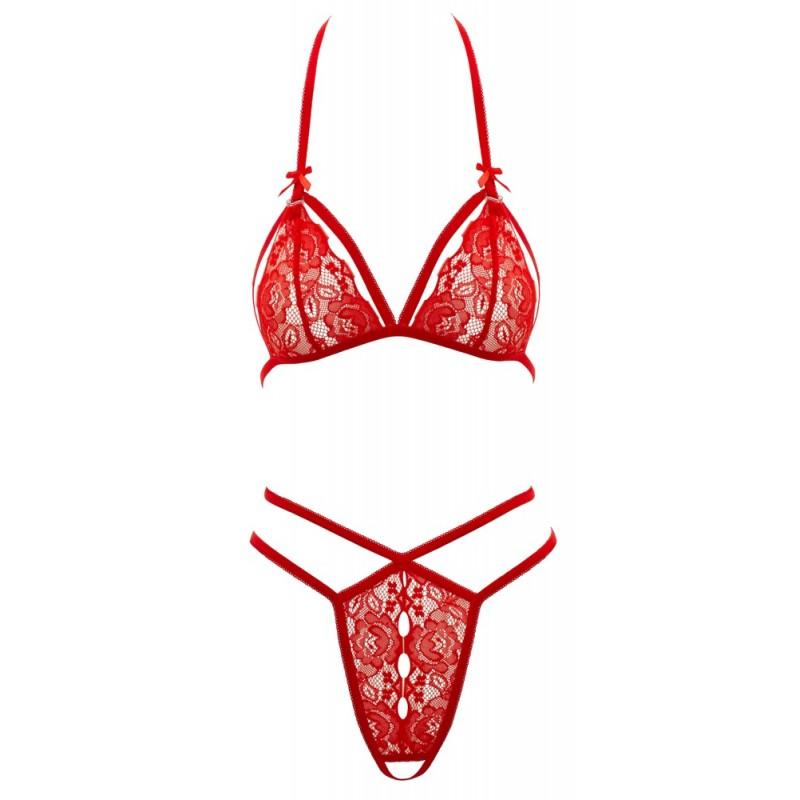 Lace set red s