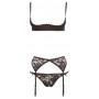 Сексуальное нижнее бельё эротическое half-cup bra set 75b/s