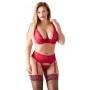 Сексуальное нижнее бельё эротическое bra set red 90e/xl