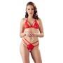 Lace set red l