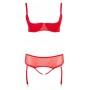 Bra set red 90e/xl