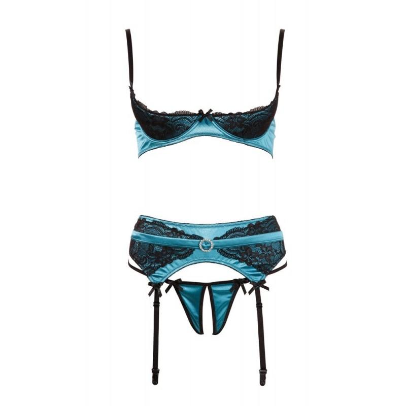 Сексуальное нижнее бельё эротическое shelf bra set jade 85b/l