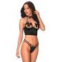 Комплекты Obsessive Delishya set Black, Чёрный, L/XL