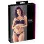 Pitsiline pesukomplekt 80b/m must cottelli lingerie