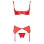 Shelf bra set red 85c/l