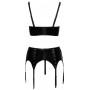 Vinyl Shelf Bra Set S