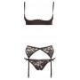 Сексуальное нижнее бельё эротическое half-cup bra set 80c/l