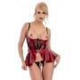 Shelf Bra Set red 85B/L