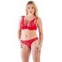 Bra set red 80c/m